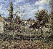 Camille Pissarro garden oil painting reproduction